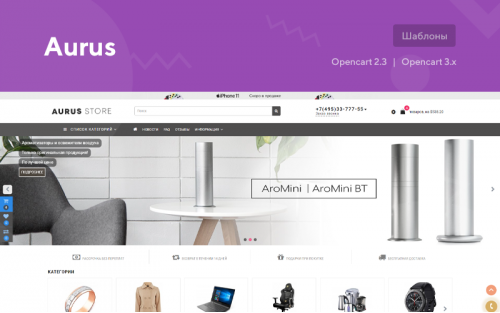 Aurus - Responsive, versatile template