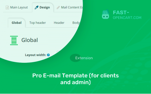 Pro E-mail Template (for clients and admin)