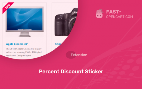Percent Discount Sticker