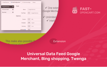 Universal Data Feed Google Merchant, Bing shopping, Twenga