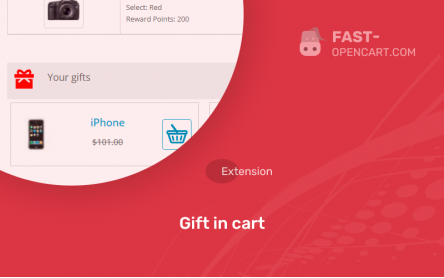 Gift in cart