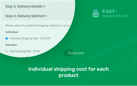Individual shipping cost for each product