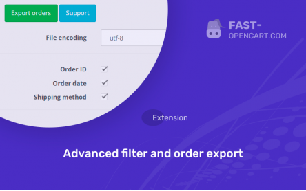 Advanced filter and order export