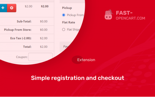 Simple registration and checkout